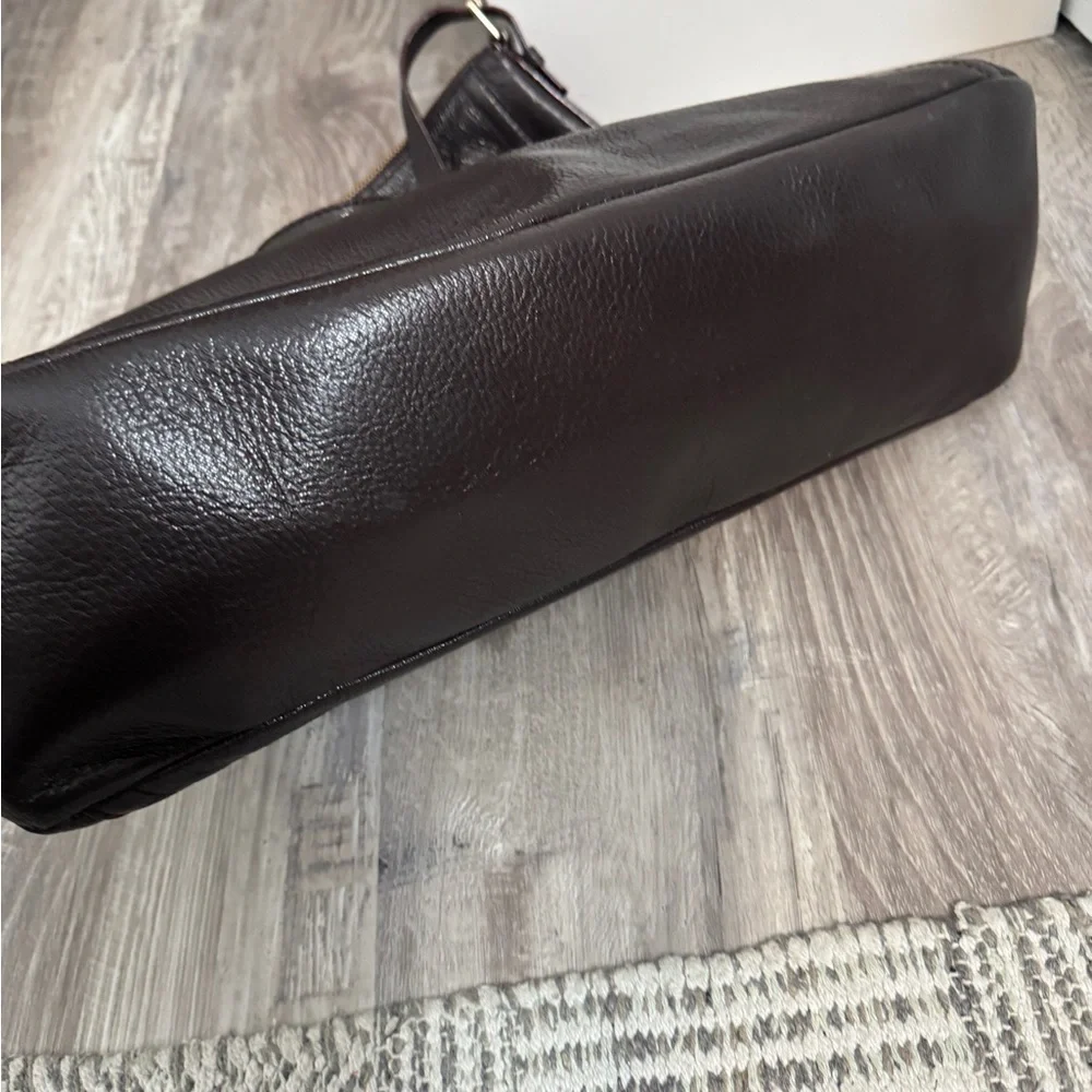 Kate Spade Countries Glossy Pebble Leather Satchel Handbag